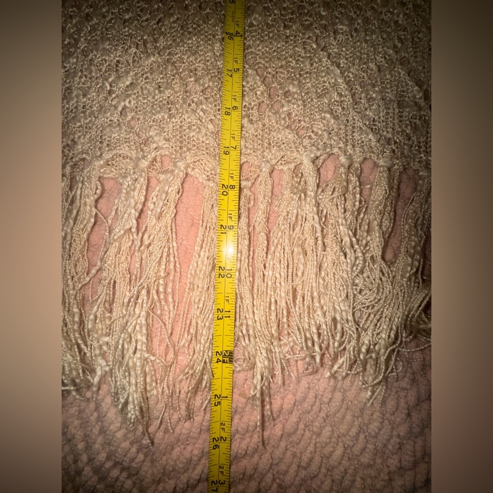 POL Crochet Fringe Boho Top – Size Large - Picture 6 of 9